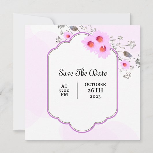 De Vector van het Ontwerp van de Uitnodiging van d (Achterkant)