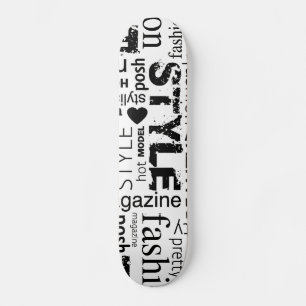 De VectorIllustratie van de Collage van Word van Skateboard