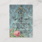 De Veedrijfster van de zigeuner ontwerpt het Visitekaartje (Achterkant)