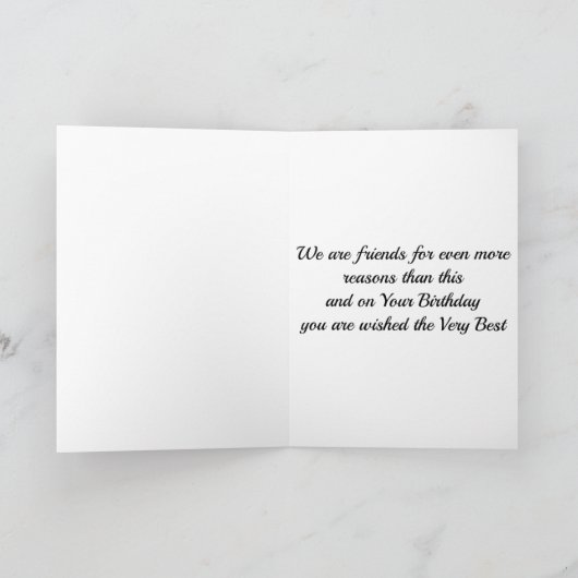 DE VEEL REDEENEN **DAT WE DE BESTE VRIENDEN ZIJN** KAART (Binnen)