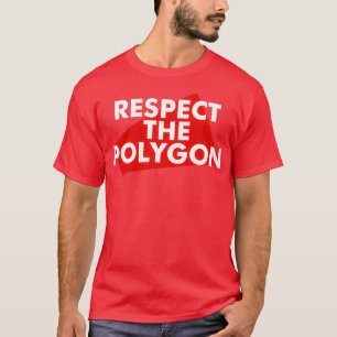 De veelhoek respecteren t-shirt