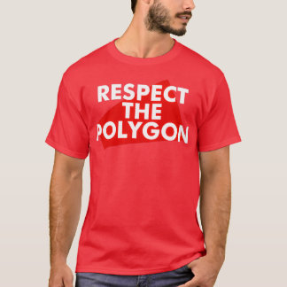 De veelhoek respecteren t-shirt