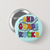De veelkleurige 2de T-shirts en de Giften van de Ronde Button 5,7 Cm (Voorkant /achterkant)