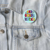 De veelkleurige 2de T-shirts en de Giften van de Ronde Button 5,7 Cm (In situ)