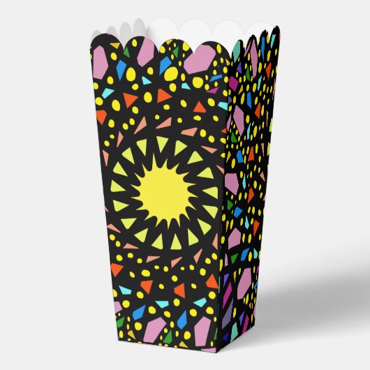 De veelkleurige Confetti Party Favoriet Box van Jo Bedankdoosjes (Achterkant)