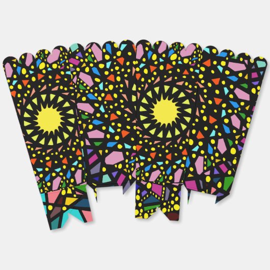 De veelkleurige Confetti Party Favoriet Box van Jo Bedankdoosjes (Ongevouwen)