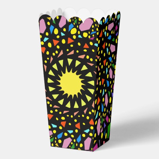 De veelkleurige Confetti Party Favoriet Box van Jo Bedankdoosjes (Voorkant)