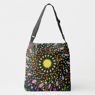 De veelkleurige Confetti Sun Canvas tas van Joya E