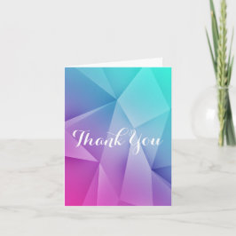 De veelkleurige Tonen van het Juweel danken u Bedankkaart