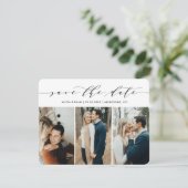 De veelvoudige foto's van het manuscript sparen de save the date (Staand voorkant)