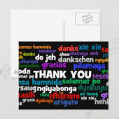 De veelvoudige Te zeggen Manieren danken u in Vele Briefkaart (Voorkant / Achterkant)