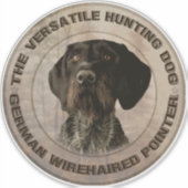 De veelzijdige jachthond sticker (Voorkant)