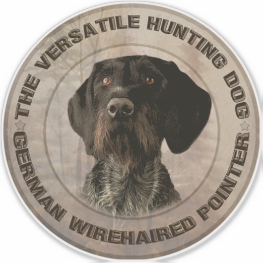 De veelzijdige jachthond sticker (Voorkant)