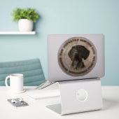De veelzijdige jachthond sticker (Laptop op bureau)