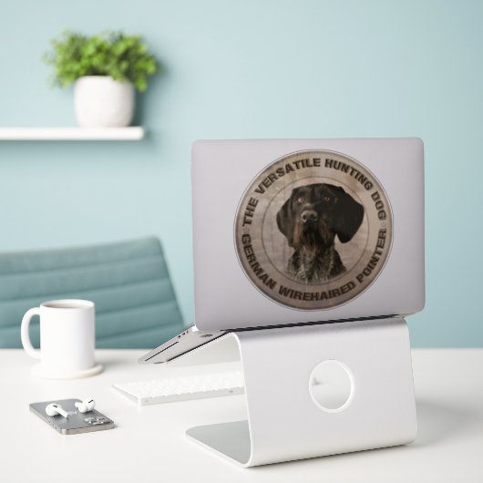 De veelzijdige jachthond sticker (Laptop op bureau)