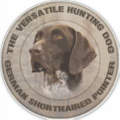 De veelzijdige jachthond Sticker (Voorkant)