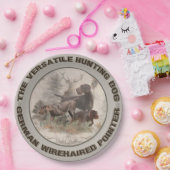 De veelzijdige jachtnetten van de hond papieren bordje (Feest)