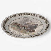 De veelzijdige jachtnetten van de hond papieren bordje (Gekanteld)