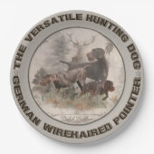 De veelzijdige jachtnetten van de hond papieren bordje (Voorkant)