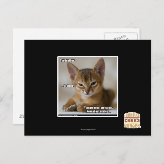 De veer is dood. briefkaart (Voorkant / Achterkant)