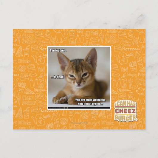 De veer is dood. briefkaart (Voorkant)