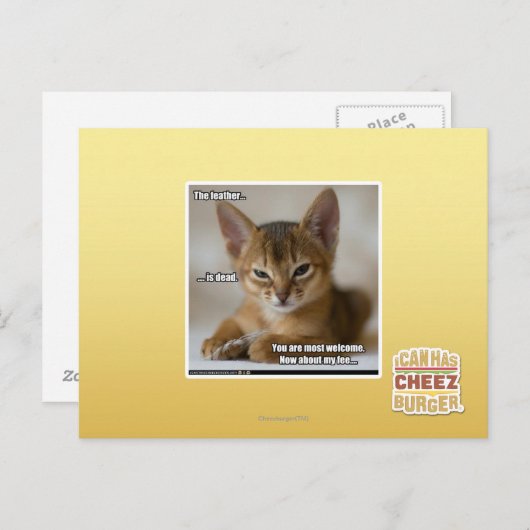 De veer is dood. briefkaart (Voorkant / Achterkant)