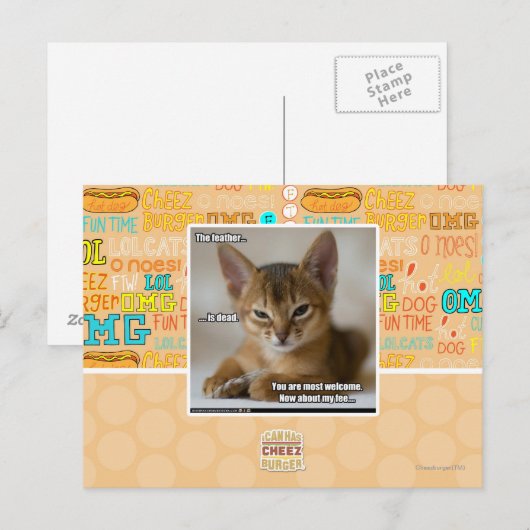 De veer is dood briefkaart (Voorkant / Achterkant)