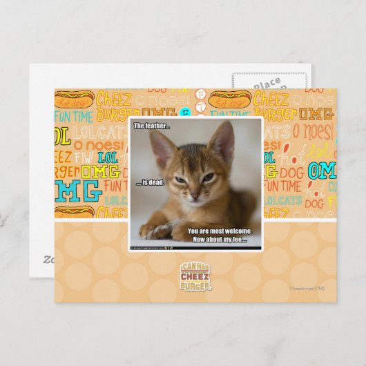 De veer is dood. briefkaart (Voorkant / Achterkant)