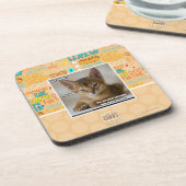 De veer is dood. drankjes onderzetter (Linkerzijde)