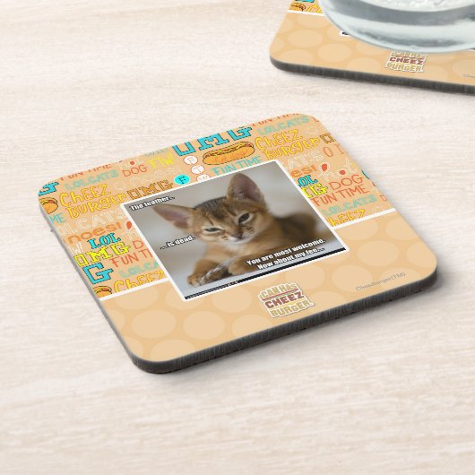 De veer is dood. drankjes onderzetter (Linkerzijde)