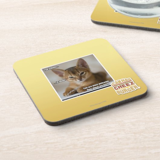 De veer is dood drankjes onderzetter (Linkerzijde)