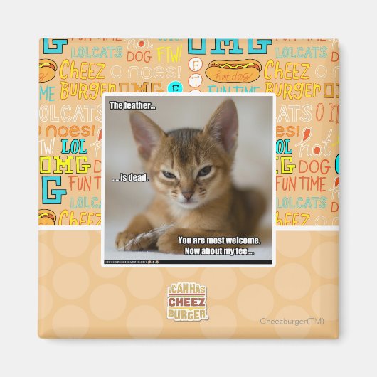 De veer is dood. magneet (Voorkant)