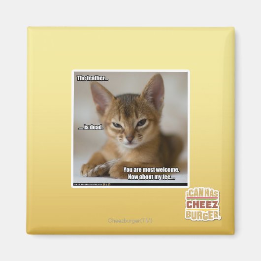 De veer is dood. magneet (Voorkant)