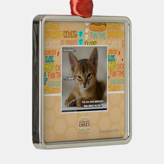 De veer is dood. metalen ornament (Rechts)