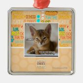 De veer is dood. metalen ornament (Voorkant)