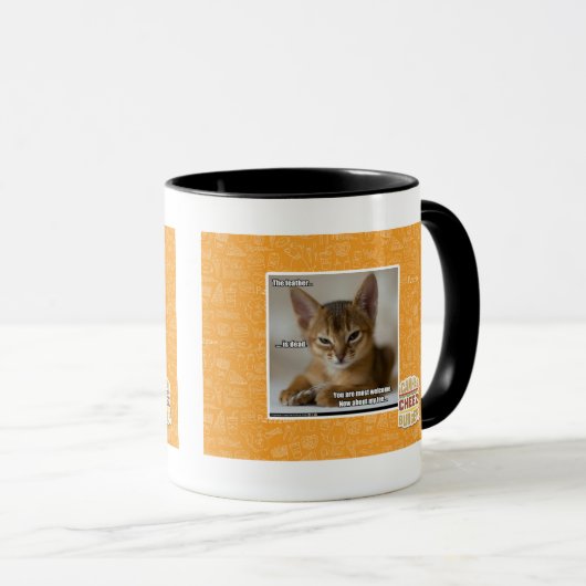 De veer is dood. mok (Voorkant rechts)