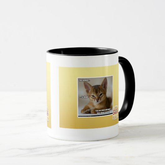 De veer is dood. mok (Voorkant rechts)