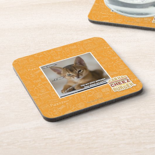 De veer is dood. onderzetter (Linkerzijde)