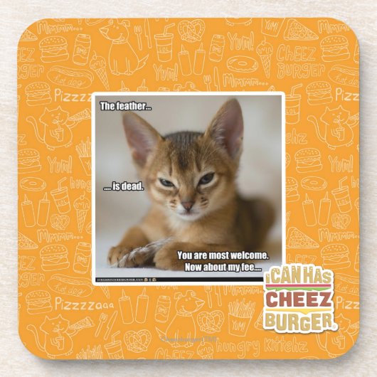 De veer is dood. onderzetter (Voorkant)