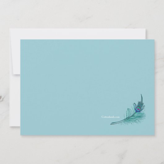 De Veer van de Peacock sparen de Aankondiging van  (Achterkant)