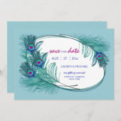 De Veer van de Peacock sparen de Aankondiging van  (Voorkant / Achterkant)