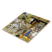“De Veer van Finist” door Ivan Bilibin Tegeltje (Zijkant)