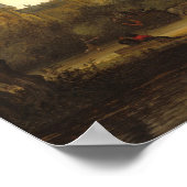 De veerboot - Salomon van Ruysdael Fine Art Poster (Hoek)