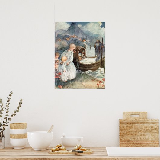 De veerboot van Anne Anderson Poster (Keuken)