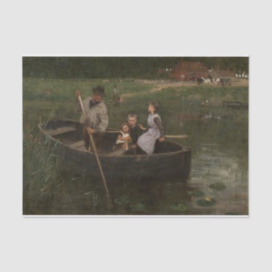 De veerboot van Edward Stott Tissue Paper Tissuepapier (Voorkant)