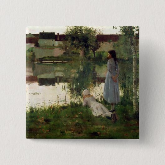 De veerboot vierkante button 5,1 cm (Voorkant)