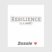 De veerkracht is een Teller van de Mindset Sticker (Vel)