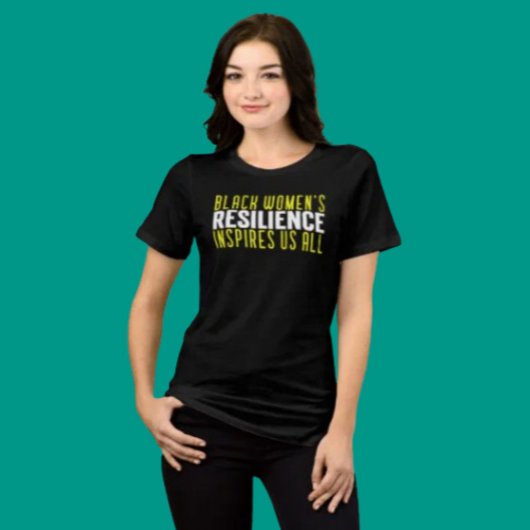 De veerkracht van zwarte vrouwen Tri-Blend shirt