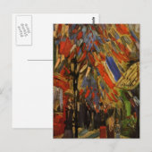 De veertiende juli Viering in Parijs Briefkaart (Voorkant / Achterkant)