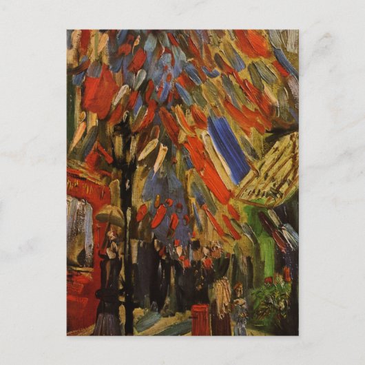 De veertiende juli Viering in Parijs Briefkaart (Voorkant)
